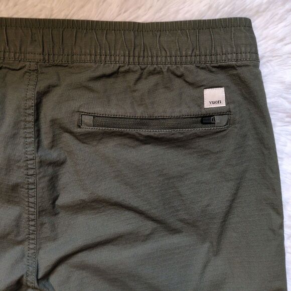 Vuori Vintage Ripstop Pants Womens Large Olive Green Cotton Stretch VW450 - Picture 12 of 12